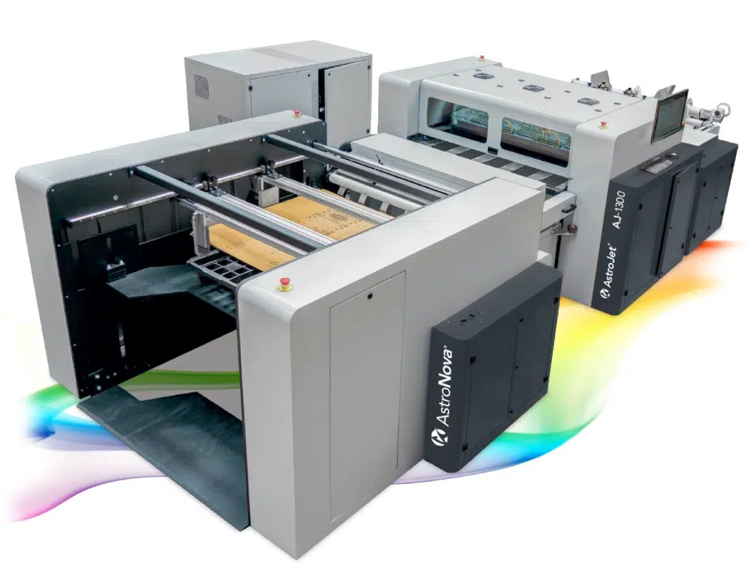 AJ-1300 industrial direct-to-corrugated digital printer for branded corrugated packaging